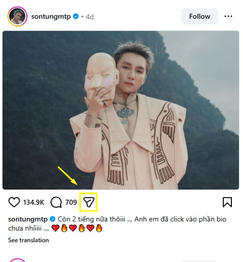 chia sẻ lk instagram