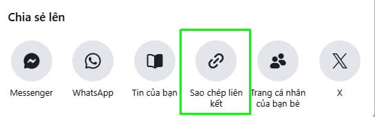 sao chép lk fb