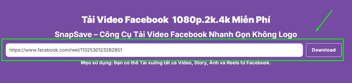dán vào snapsave để chúng tôi xử lí video giúp bạn